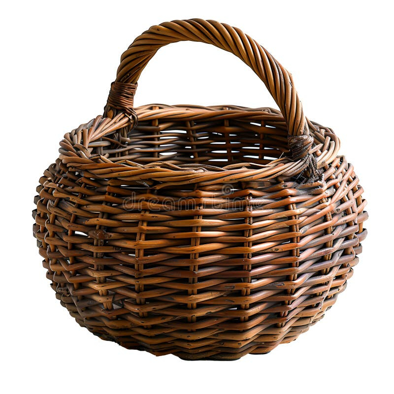 Handmade Basket Woven With Natural Fibers For Rustic Home Decor ... with