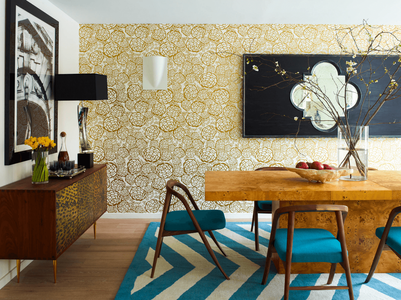 How To Transform A Room By Decorating With Wallpaper - No Vacancy regarding