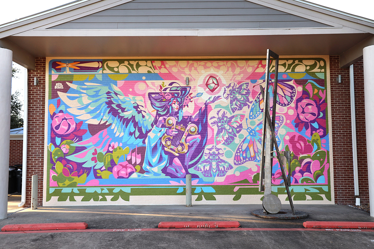 “Light Of Creativity”Mural In College Station, Tx. :: Behance within Beyond Decoration How Art and Toys Foster Imagination in Texas Homes
