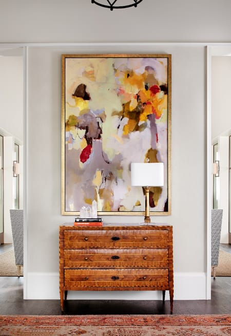 Making A Statement With Large Artwork - Megan Morris inside Making a Statement How Oversized Art Defines Your Room's Narrative