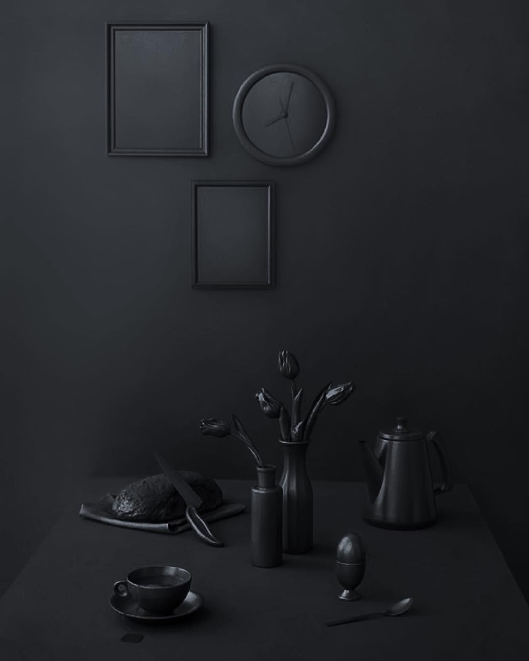 Matte Black Home Decor Inspiration in