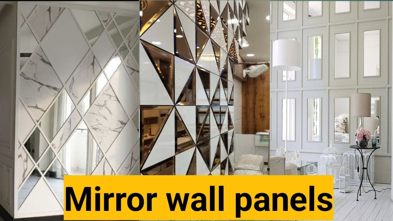 Modern Mirror Wall Panels||Mirror Panelling Wall For Living Room|| Wall ... regarding