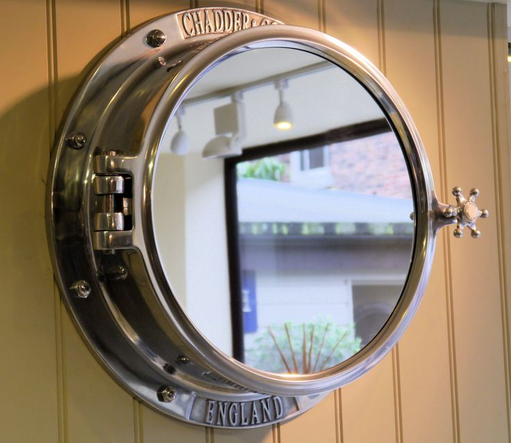 Round Porthole Mirror Decor | Traditional Bathroom Mirrors, Porthole ... intended for