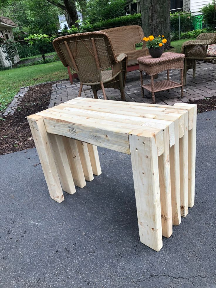 Scrap Wood Garden Bench Made From Leftover 2X4 Lumber | Scrap Wood ... with