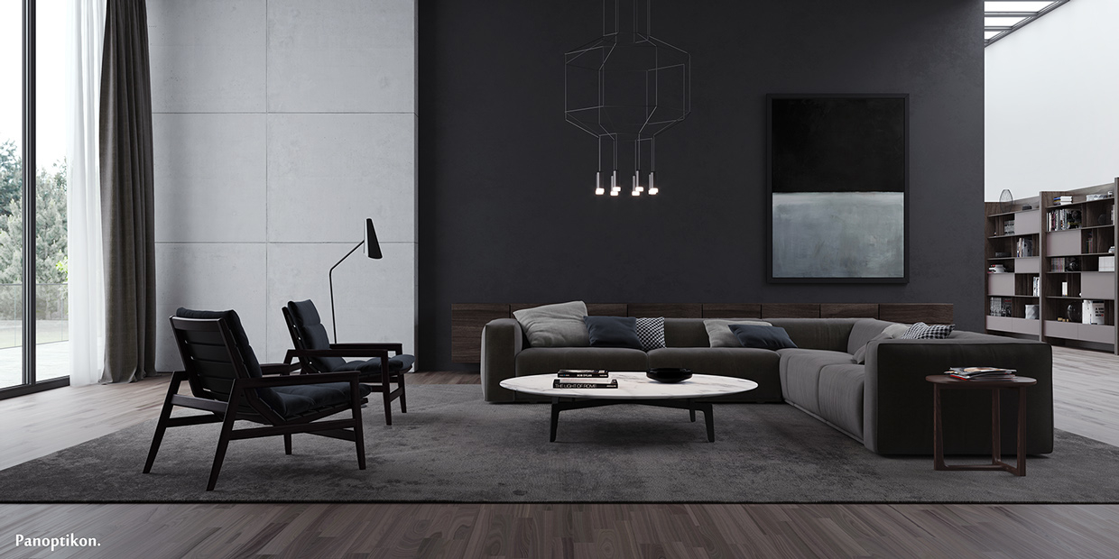 Sleek Living Room Concept That Demonstrate Warm And Stylish Designs ... in
