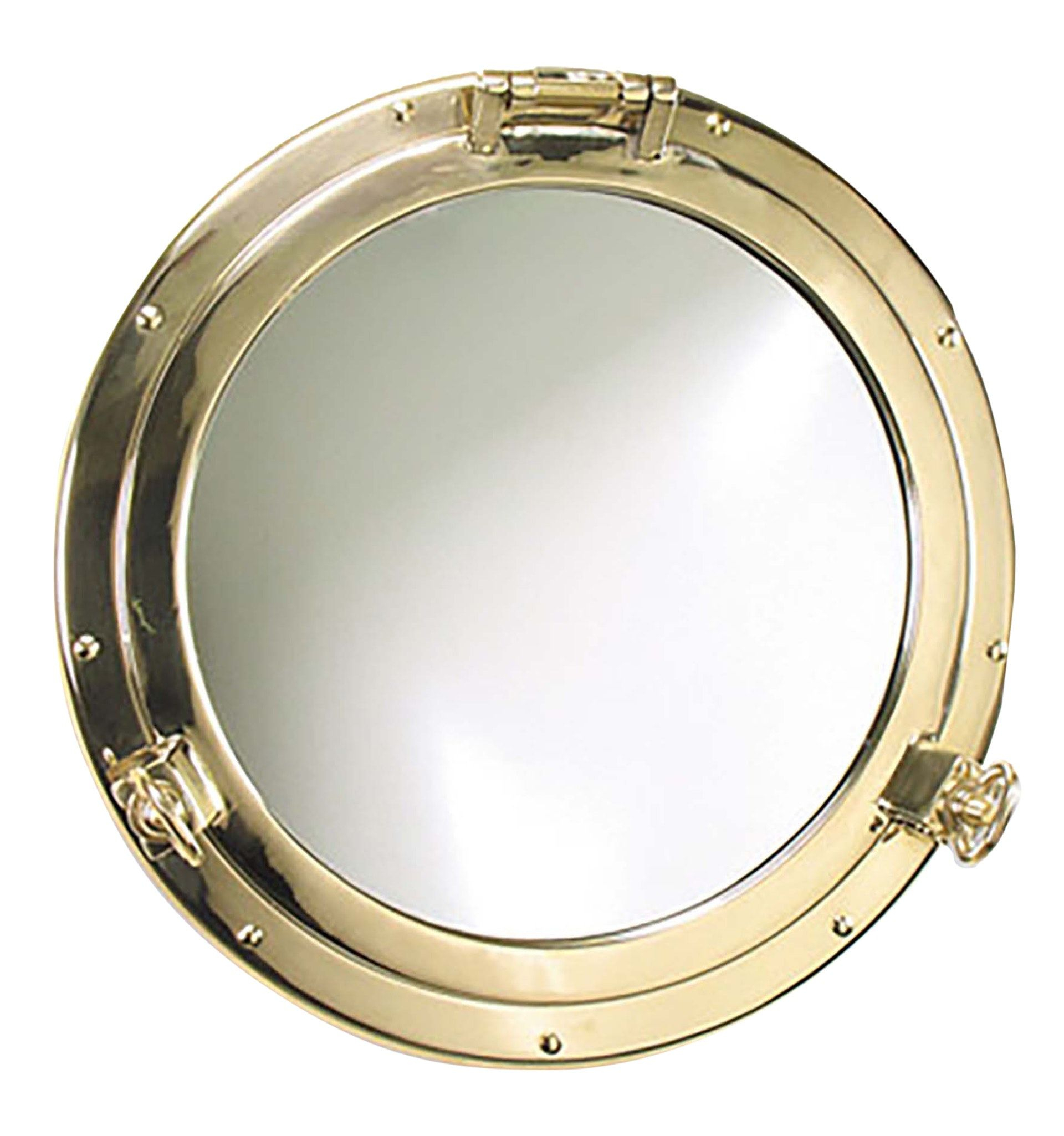 Solid Brass Porthole Mirror - Contemporary Industrial Traditional Art ... for Enhancing Your Home's Aesthetics Using the Decorative Power of Porthole Mirrors