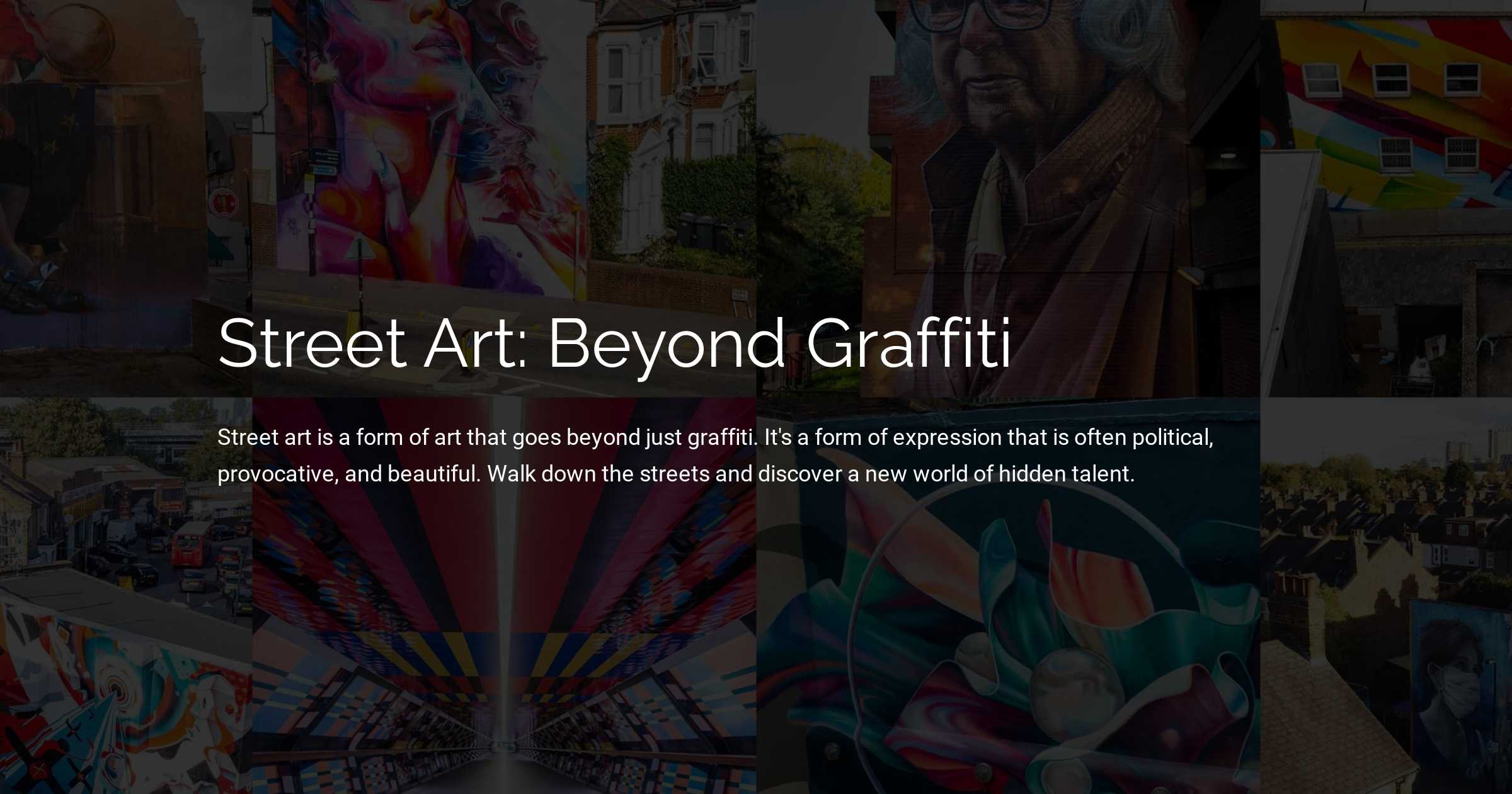 Street Art: Beyond Graffiti regarding Beyond Graffiti Finding Joy in Street Art Narratives