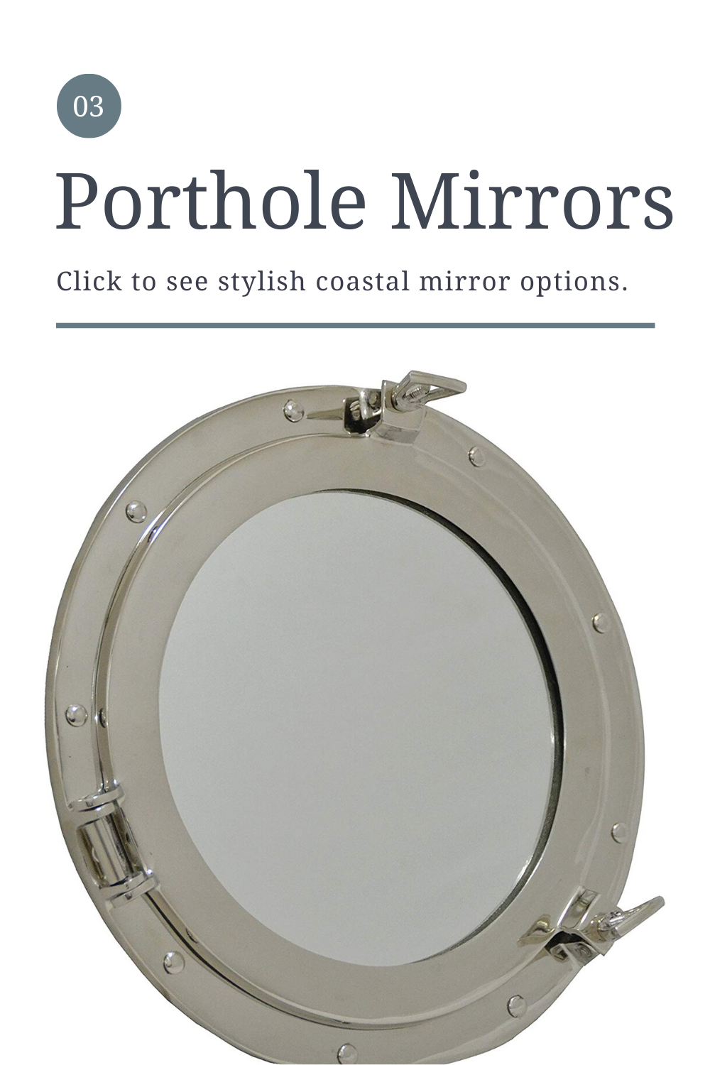 Stylish &amp; Chic Nautical Mirrors For Your Home - The Nautical Decor ... with