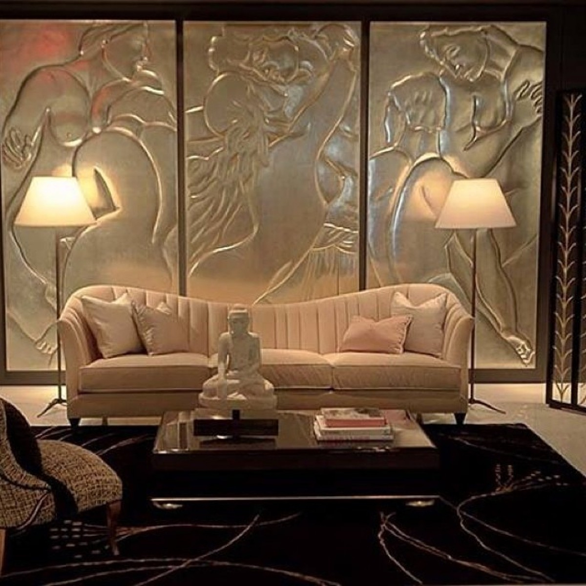 The Best Statement Pieces For Living Rooms - Interior Design Inspirations pertaining to Making a Statement How Oversized Art Defines Your Room's Narrative