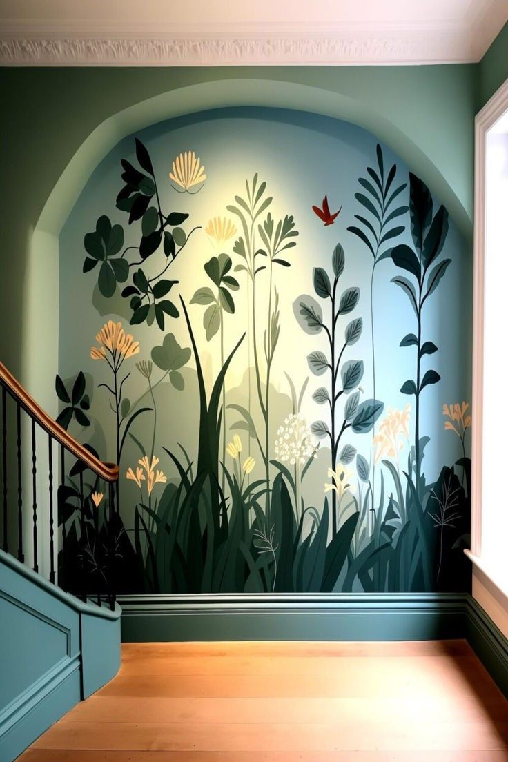 These 20 Mesmerizing Wall Murals Inspired By Masterpieces Will Teach ... within Color, Texture, and Illusion Exploring the World of Hand-Painted Wall Finishes