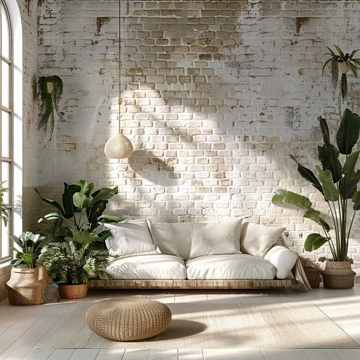 The Enduring Charm of Unpainted Interior Brick Walls