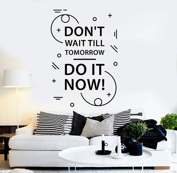 Vinyl Wall Decal Motivation Quote Inspire Room Stickers Mural Unique ... pertaining to