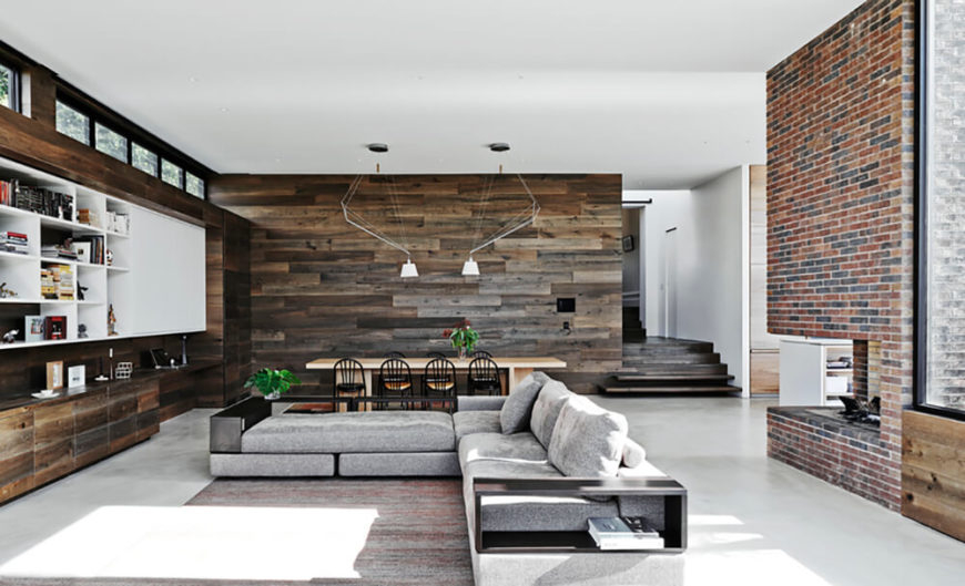Wood And Brick Walls Bring This Modern Interior To Life within From Rustic to Modern Interior Brick Wall Transformations Explained