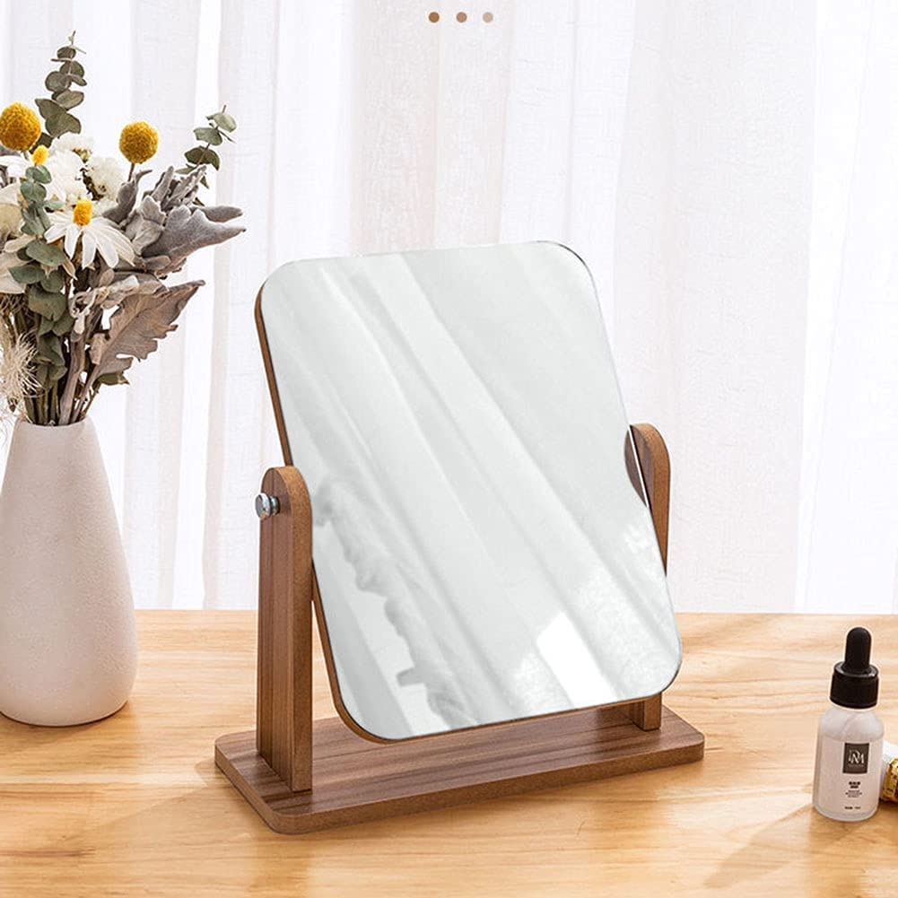 Beyond Reflection How a Black Wood Table Mirror with Stand Enhances Any Room