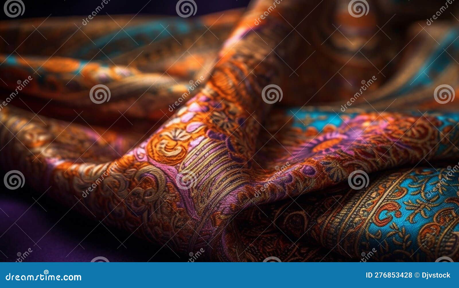 Woven Elegance Ornate Tapestry In East Asian Culture Generated By Ai ... within