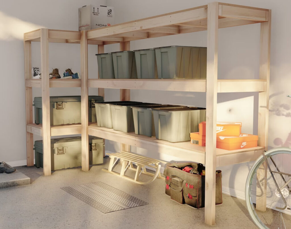 DIY Wall Shelving Solutions from Your Garage Stash