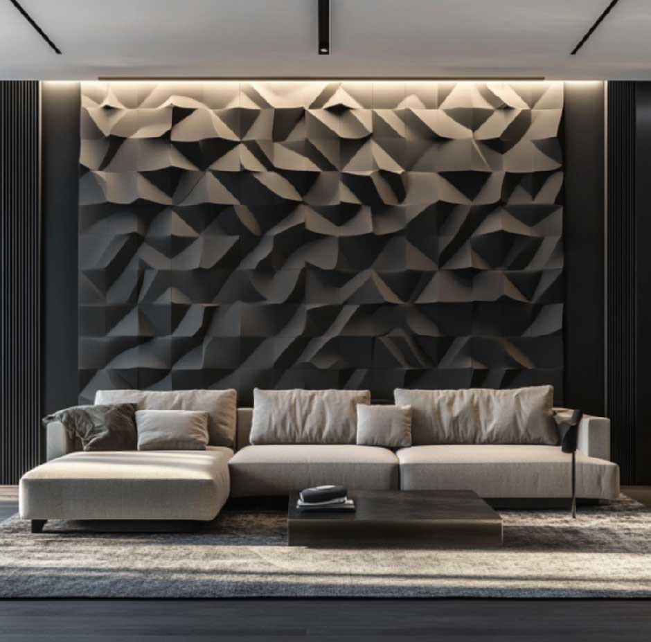 Accent Walls With Impact: How 3D Panels Can Be Your Design Focal Point ... intended for