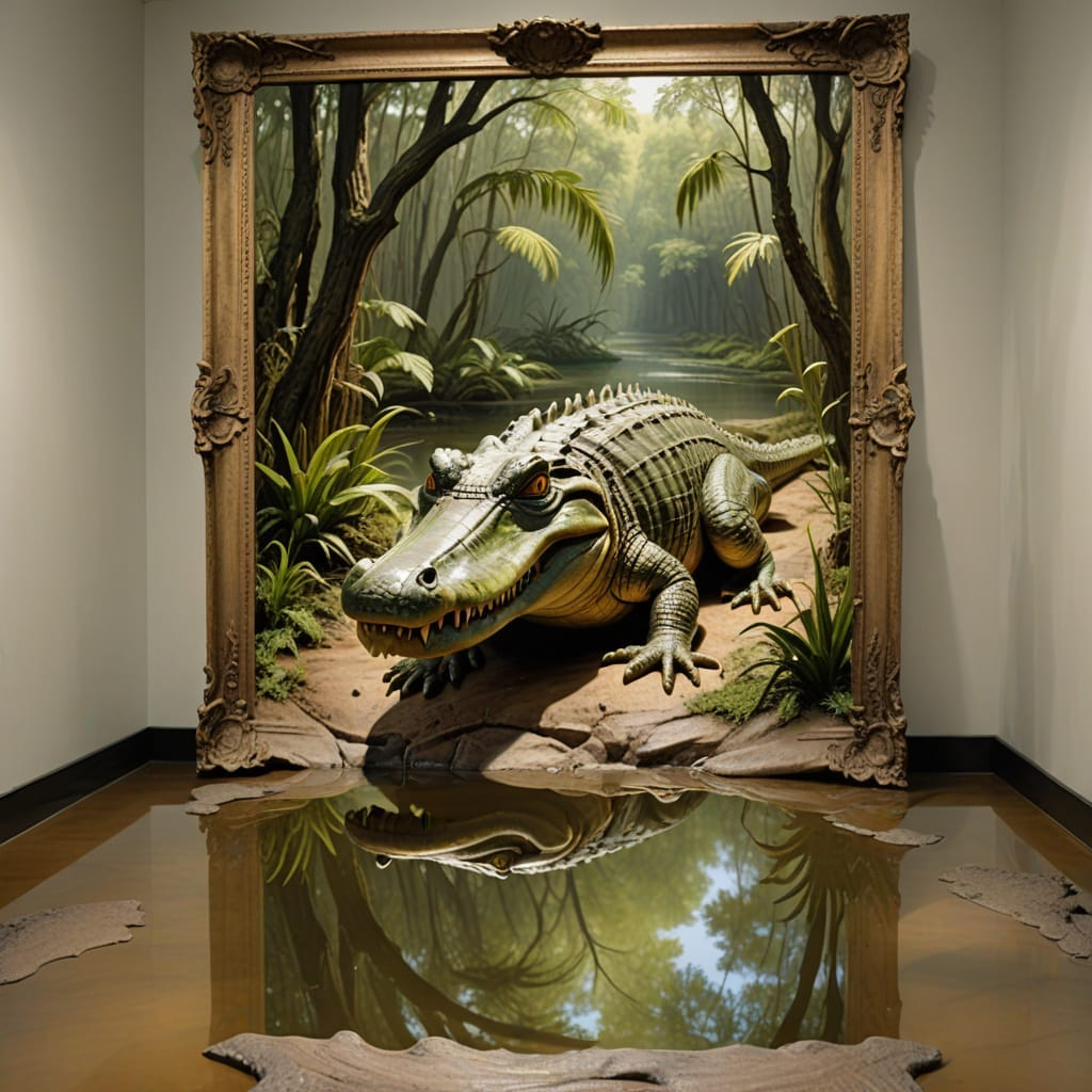 Ai Art That Breaks The Wall: Stunning 3D Trompe L’oeil Painting ... regarding Beyond the Frame Bringing Walls to Life with Artful Expression