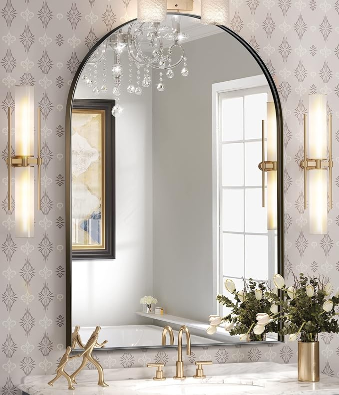 Amazon.com: Brightify Arched Mirror, Arched Wall Mirror, 24 X 36 Inch ... in