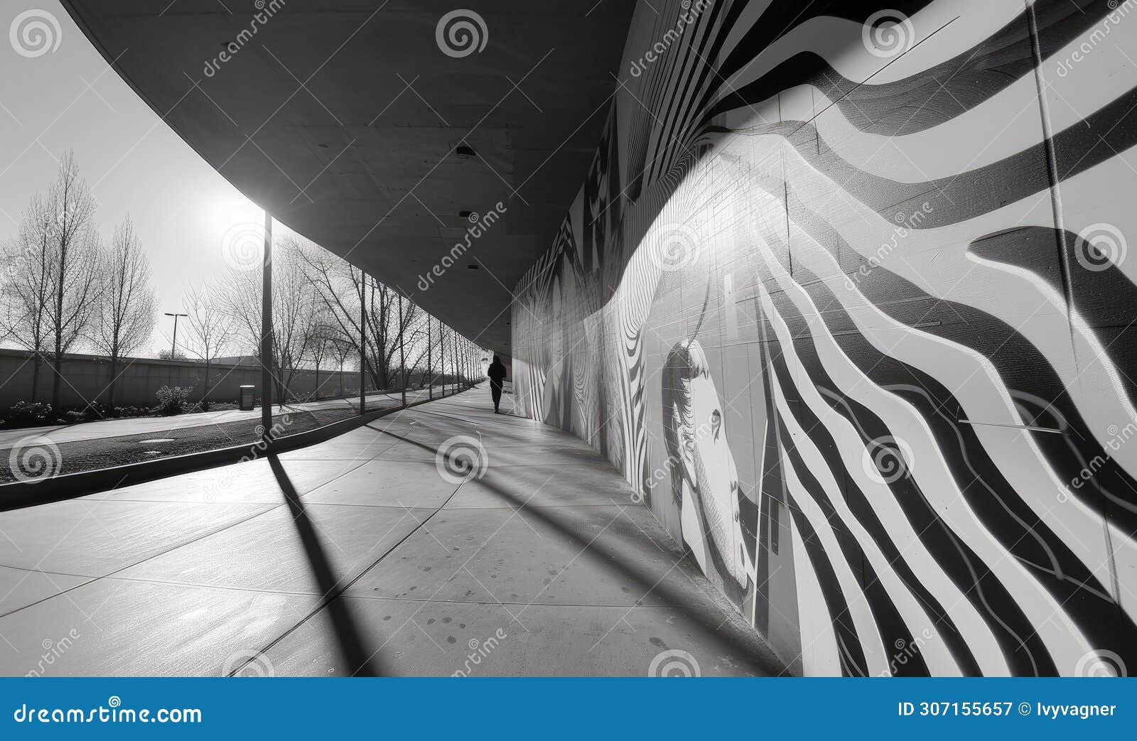 Artistic Expressions In Public Spaces, Black And White Street Art Photo ... inside