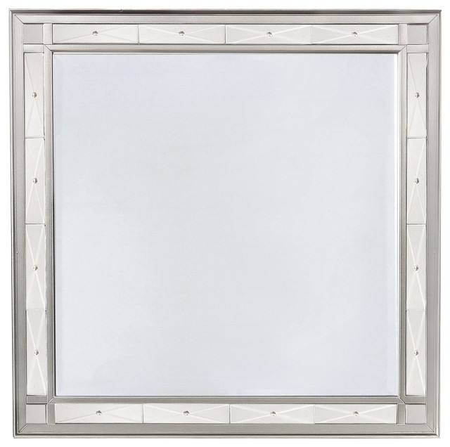 Emma Mason Signature Gwen Beveled Dresser Mirror In Metallic Mercury ... pertaining to Unpacking the Craft of the Emma Mason Pearl White Mirror