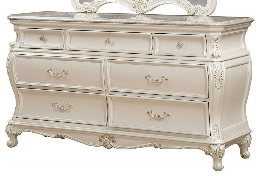 Emma Mason Signature Pacific 7-Drawer Dresser In Pearl White ... with