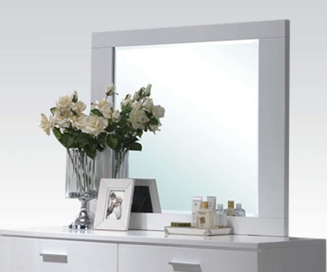 Emma Mason Signature Serenity Mirror In White - Contemporary - Wall ... in