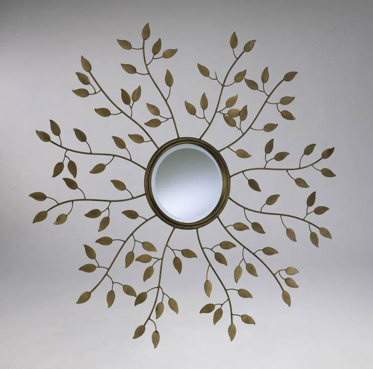Golden Leaf Mirror Mirrors | Mirror Decor, Mirror Wall Decor, Mirror Wall within