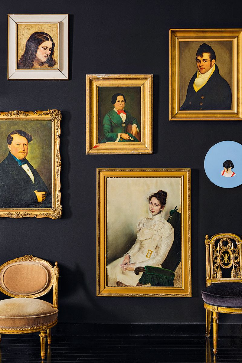 Love This Wall Gallery Of Old Portraits | Art Gallery Wall, Painting ... regarding