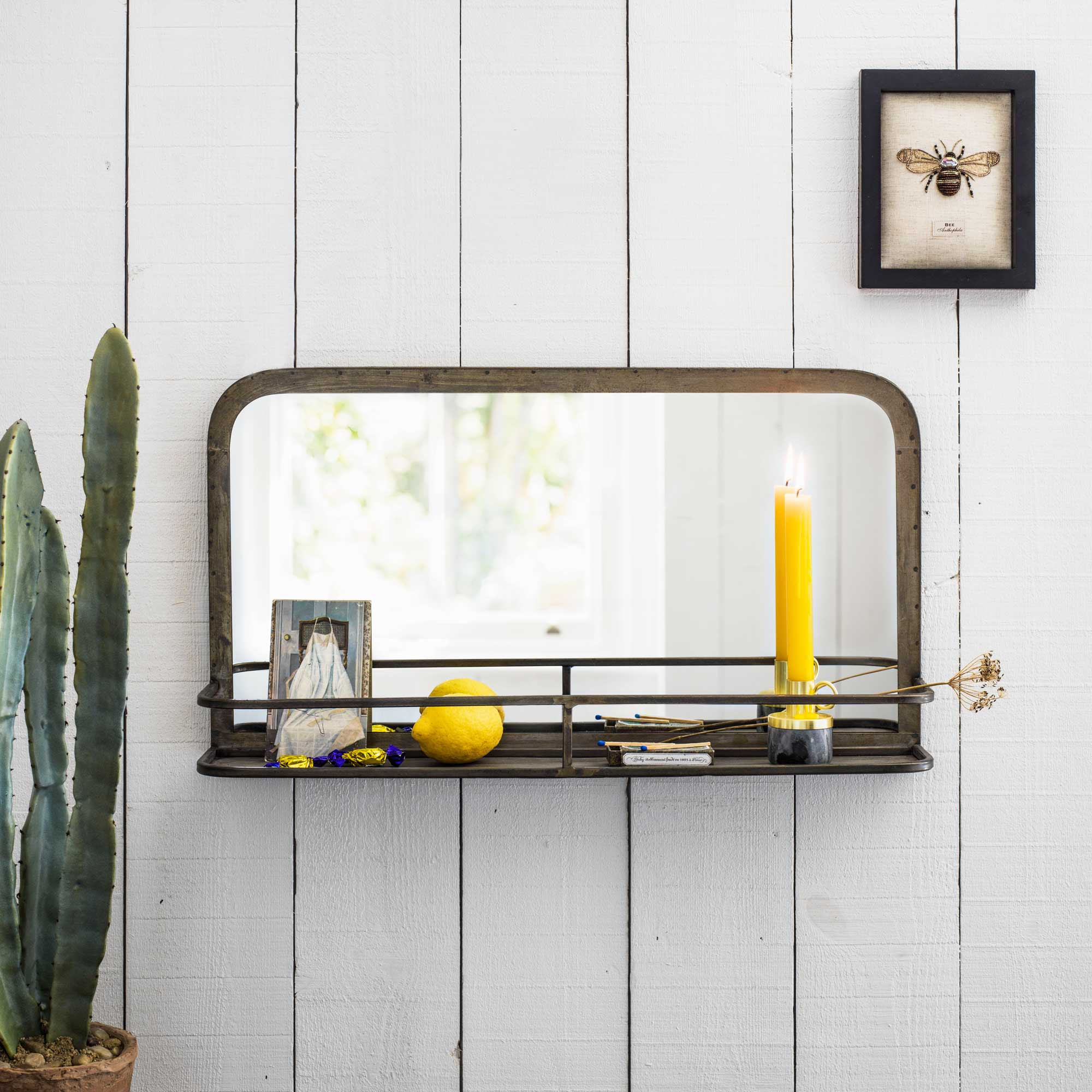 Mirror With Shelf regarding