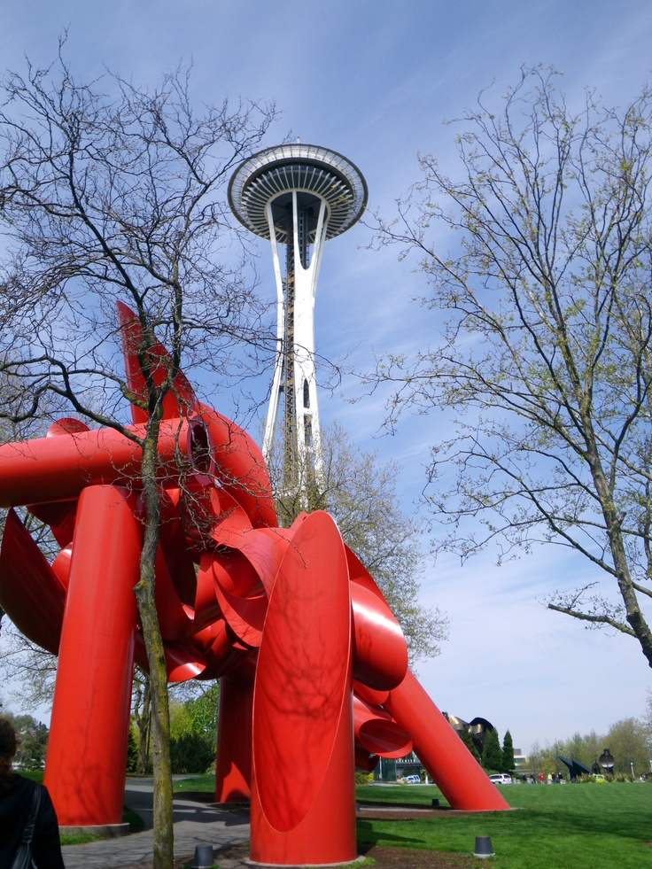Modern Art + Space Needle = Seattle... My Grandson Climed In This ... with Two Seattle Spaces Cultivating Artistic Expression
