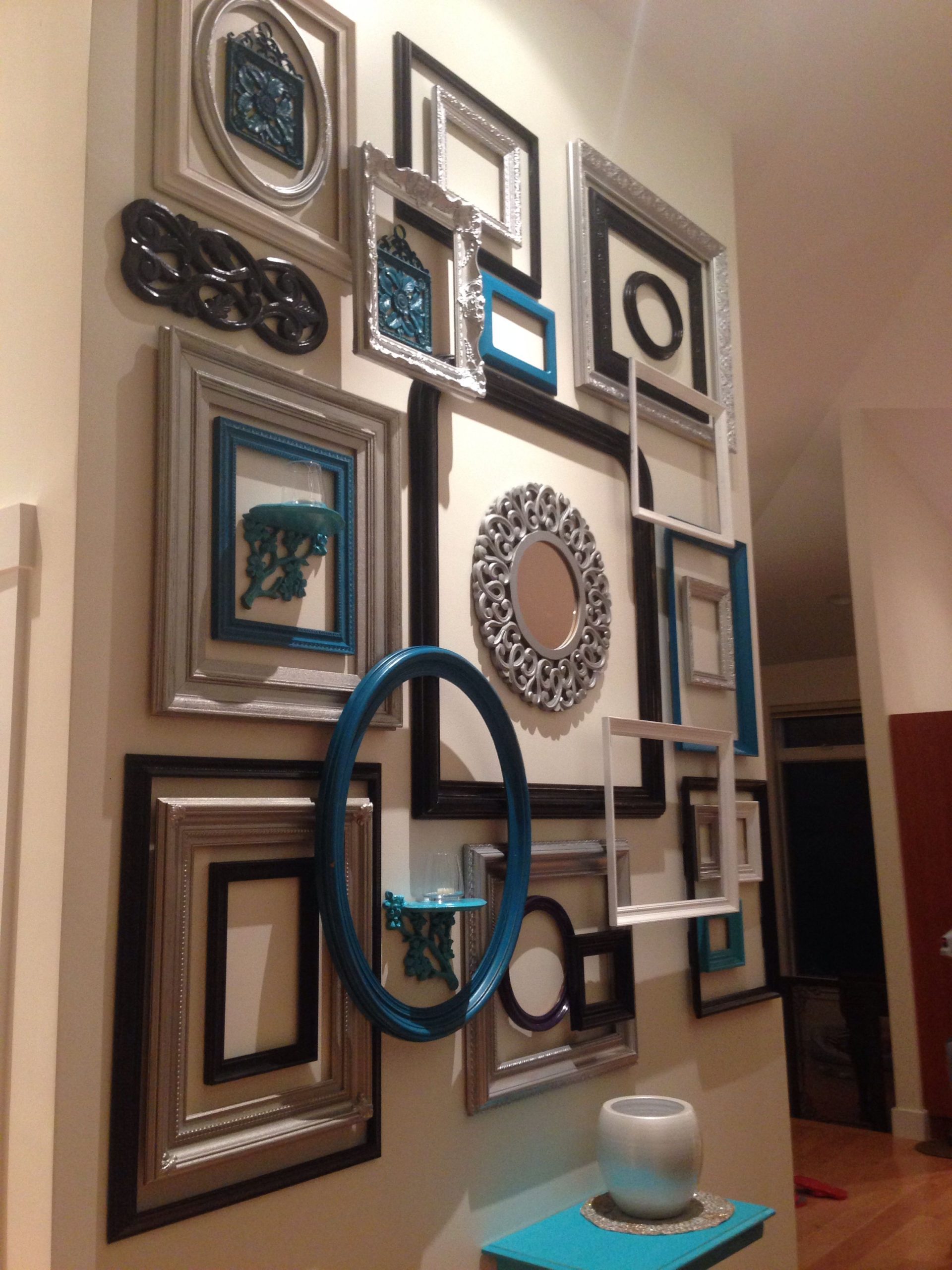 Refurbished Frames; Decorating With Empty Frames, Wall Decor Empty inside