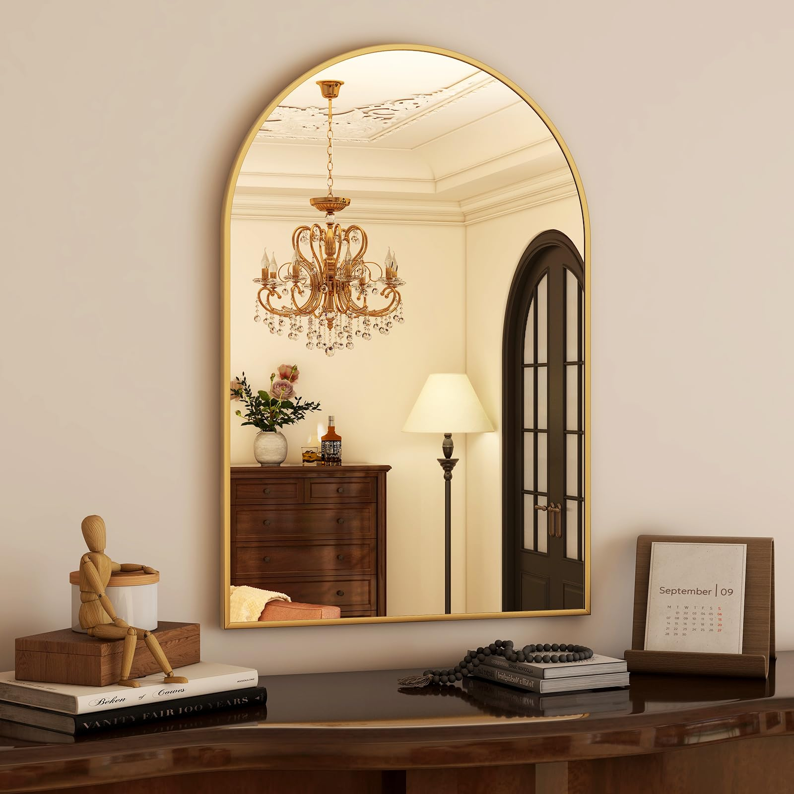 Snapklik.com : Glsland 20X30 Inch Arch Bathroom Mirror - Arched ... inside Beyond the Bathroom Discovering New Uses for Arch Wall Mirrors