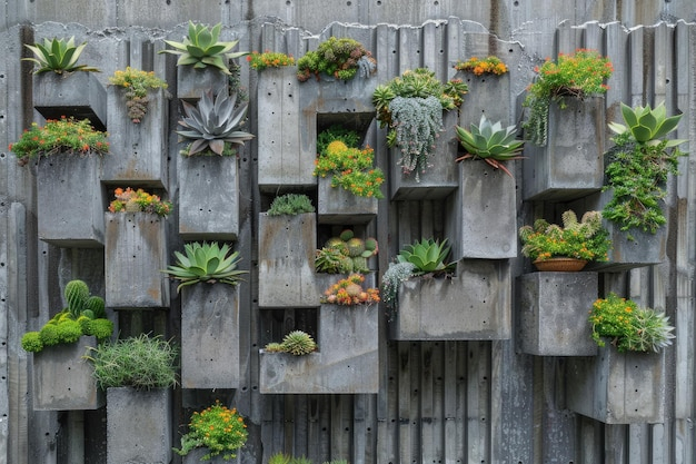 Transforming A Concrete Wall With Succulents And Cacti Vertical Garden ... for