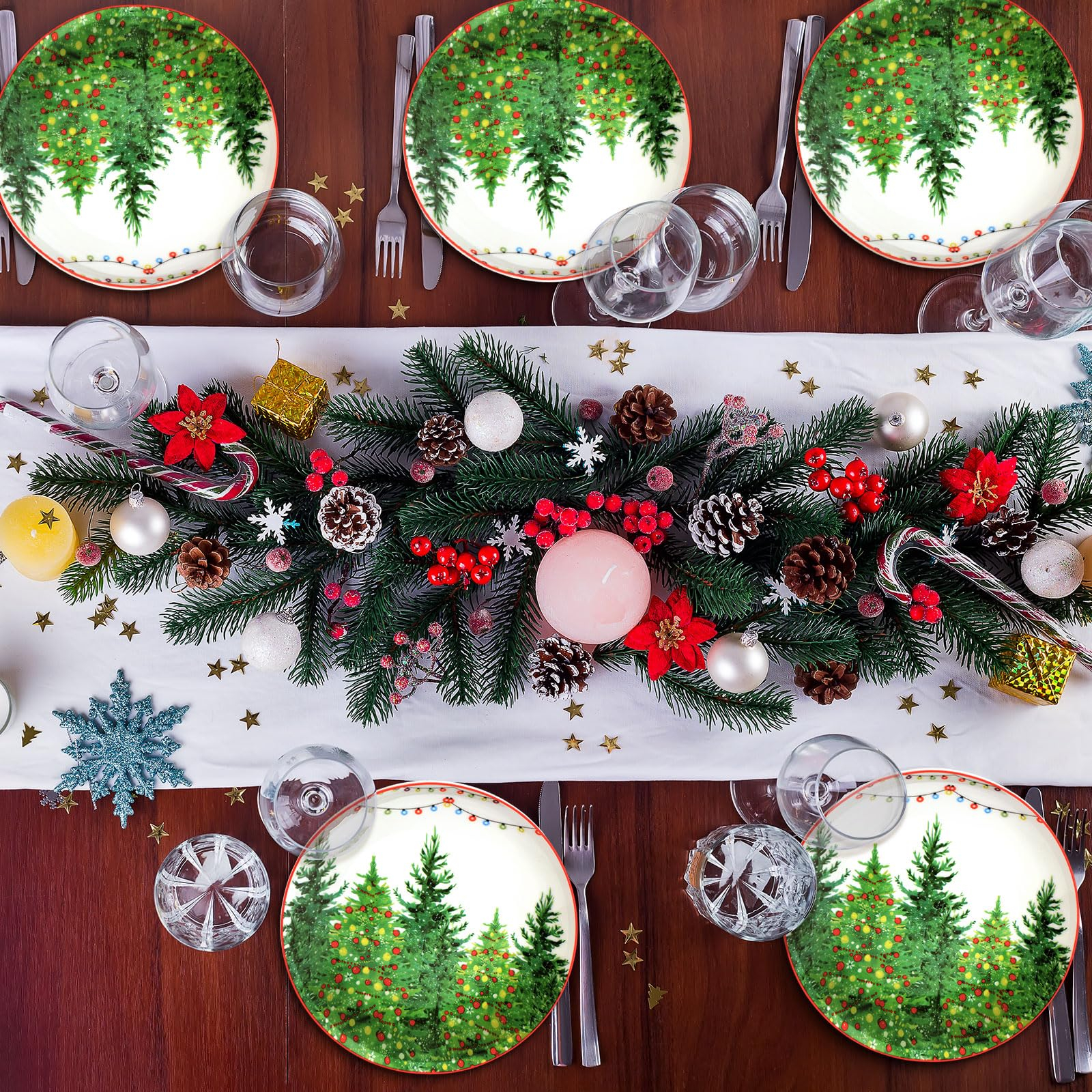 Ultimate Guide To Christmas Decor Plates: Elevate Your Holiday Table ... pertaining to How Colorful Glass Art Plates Elevate Your Table Setting