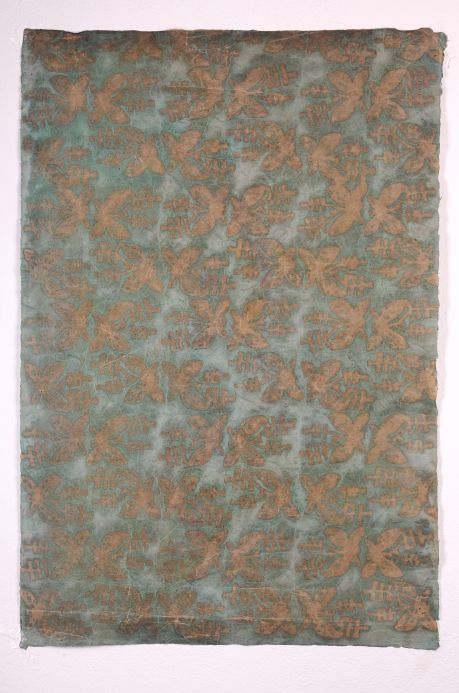 Wallpaper Bloom Zurich Mint Turquoise | Wallpaper From The 70S in