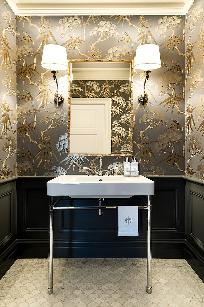 20 Gorgeous Wallpaper Ideas For Your Powder Room pertaining to Elevate Your Powder Room with Bold Wallpaper Choices