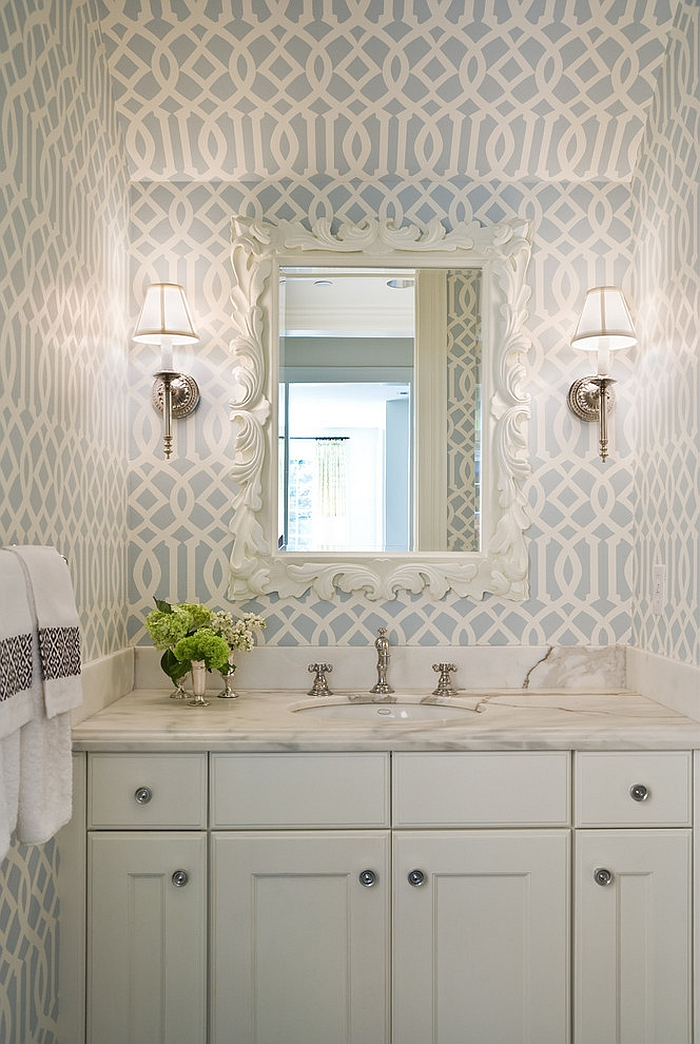 20 Gorgeous Wallpaper Ideas For Your Powder Room within Elevate Your Powder Room with Bold Wallpaper Choices