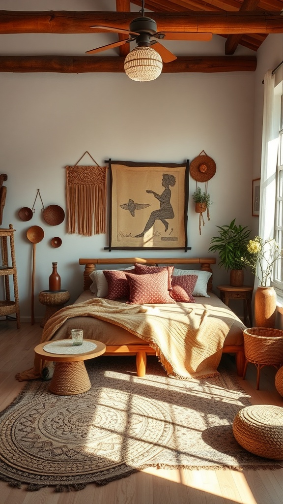 27 Stunning Western Boho Bedroom Ideas For A Rustic Oasis throughout The Artisan Craftsmanship Behind HomeRoots Antique Boho Mirrors