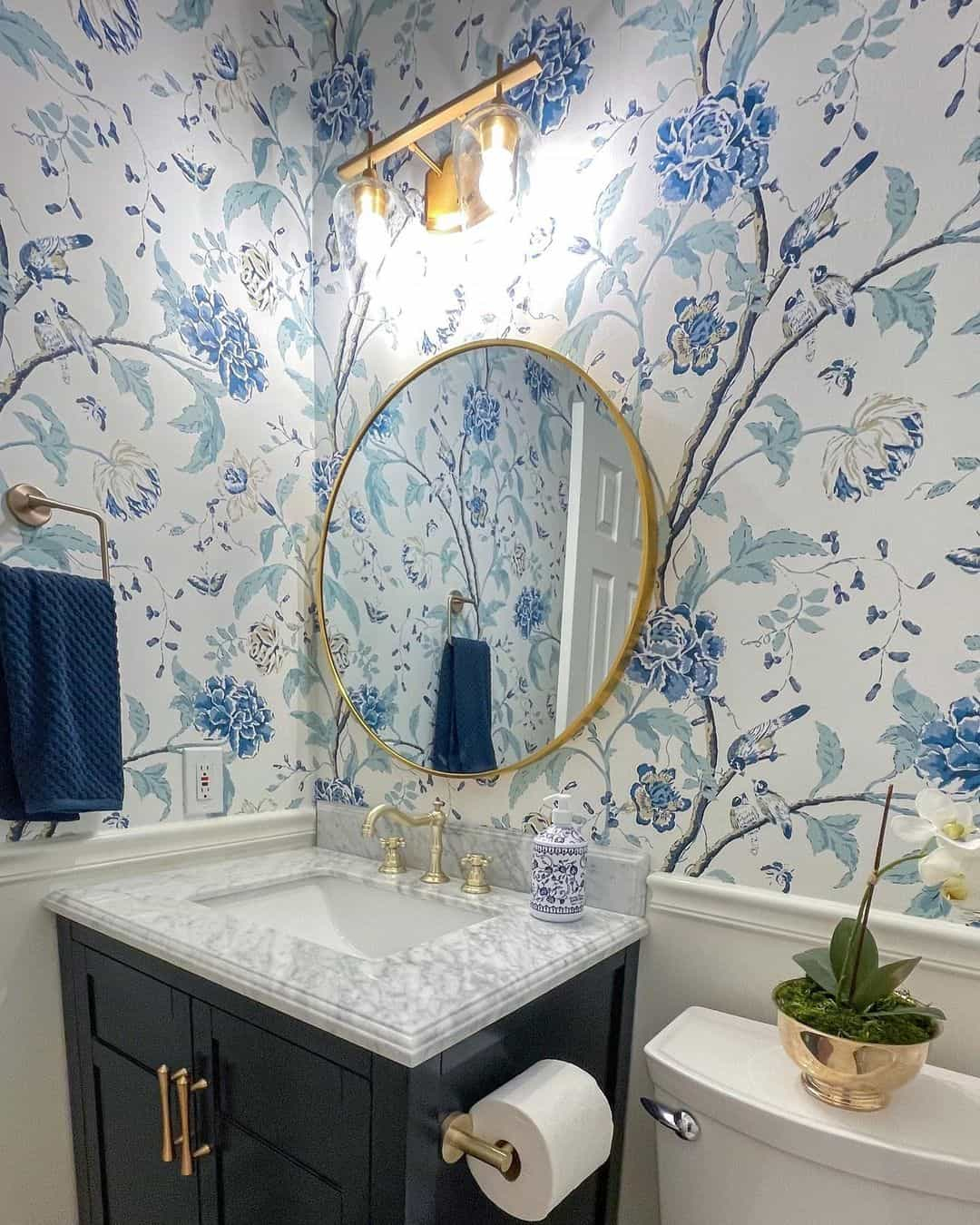 34 Fresh Powder Room Wallpaper Ideas To Transform Your Space intended for Elevate Your Powder Room with Bold Wallpaper Choices