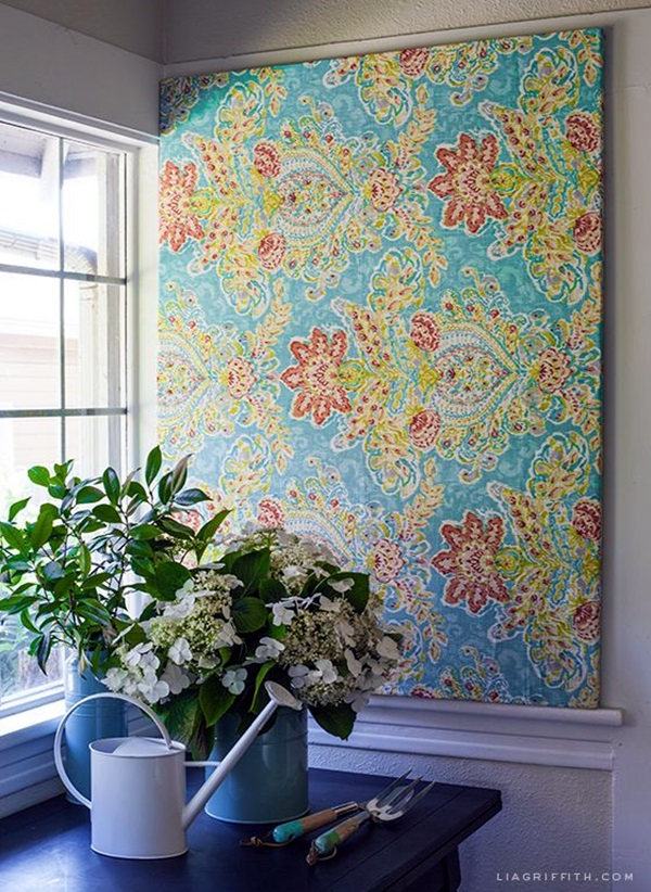 40 Ridiculously Artistic Fabric Wall Art Ideas within