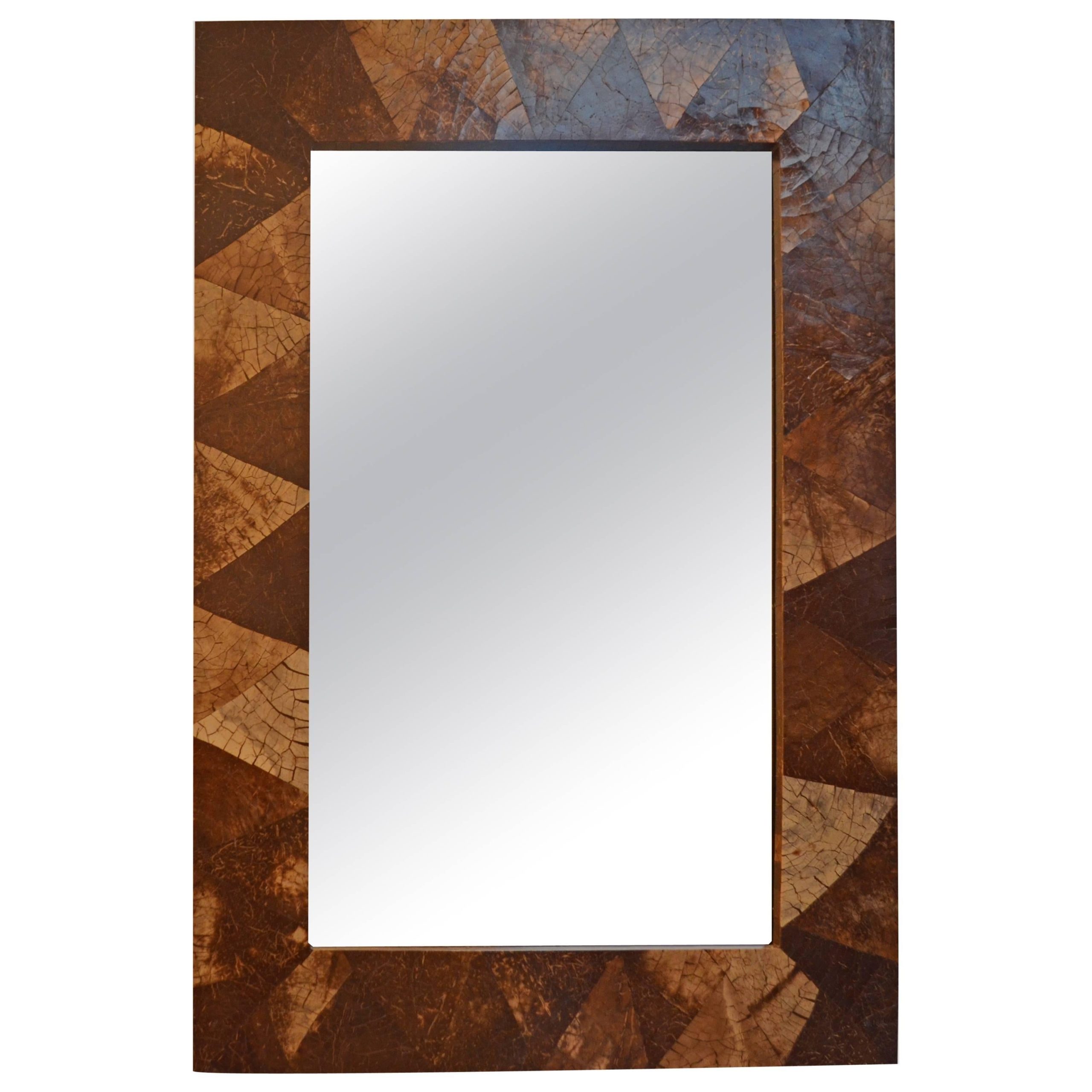Andrianna Shamaris Coconut Shell Mirror At 1Stdibs with regard to The Uttermost 95210 Coconut Milk Framed Mirror Bringing Light and Style Home