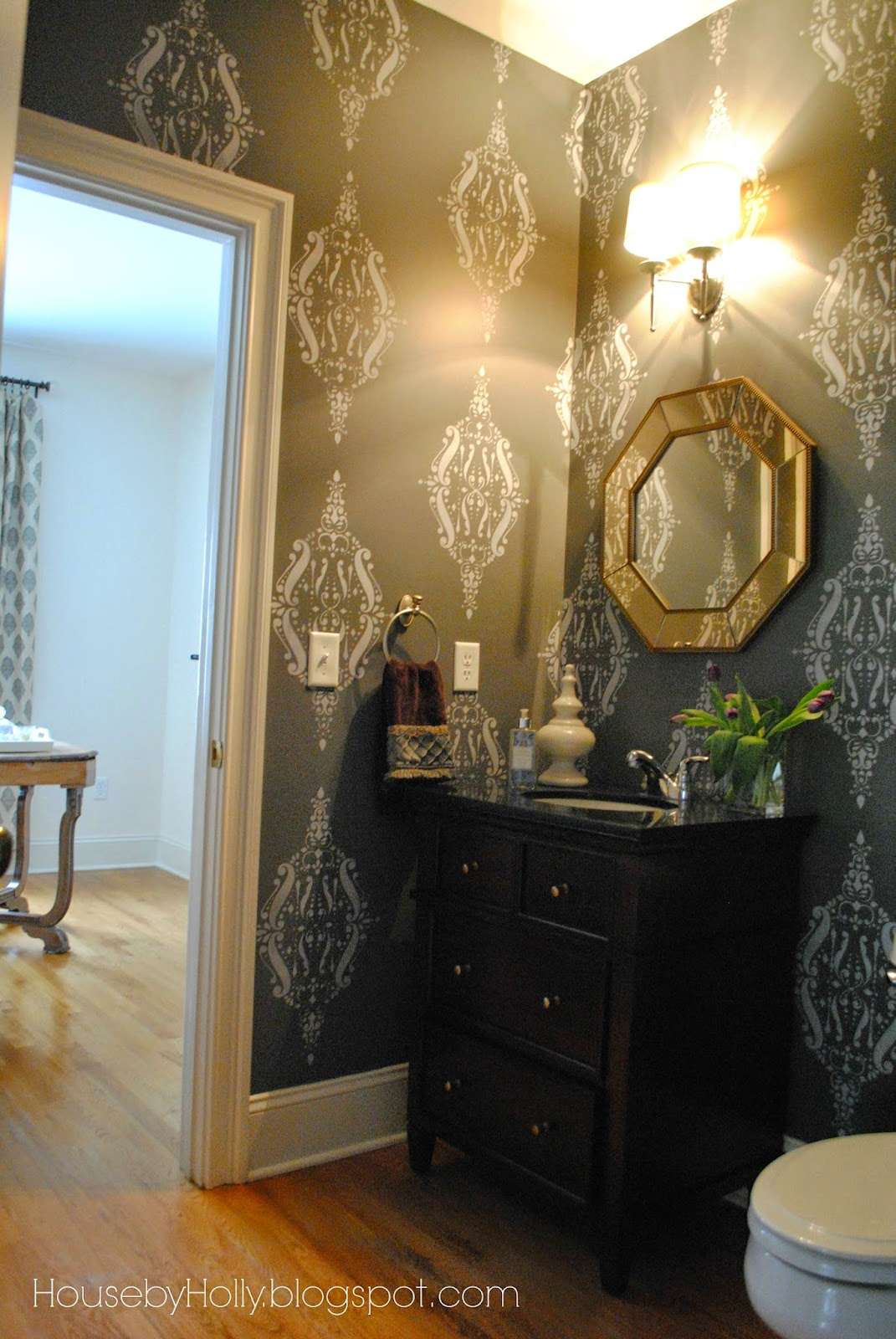Bold Wallpaper For Powder Room - Wallpapersafari inside