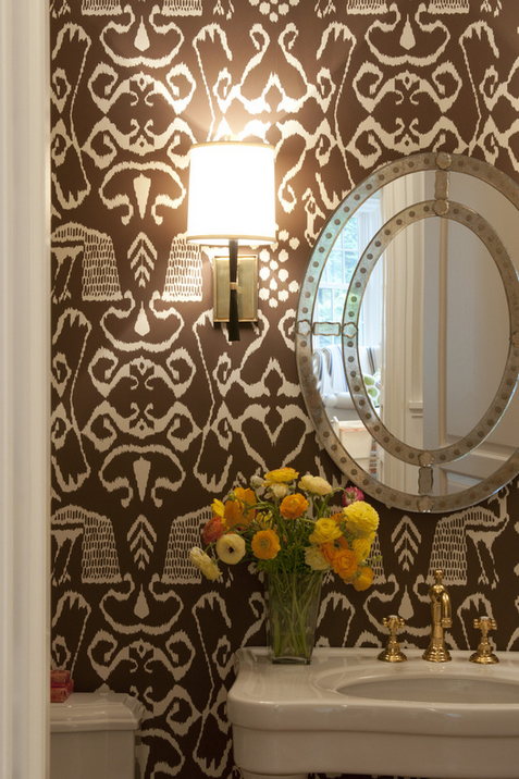 Bold Wallpaper For Powder Room - Wallpapersafari with Elevate Your Powder Room with Bold Wallpaper Choices