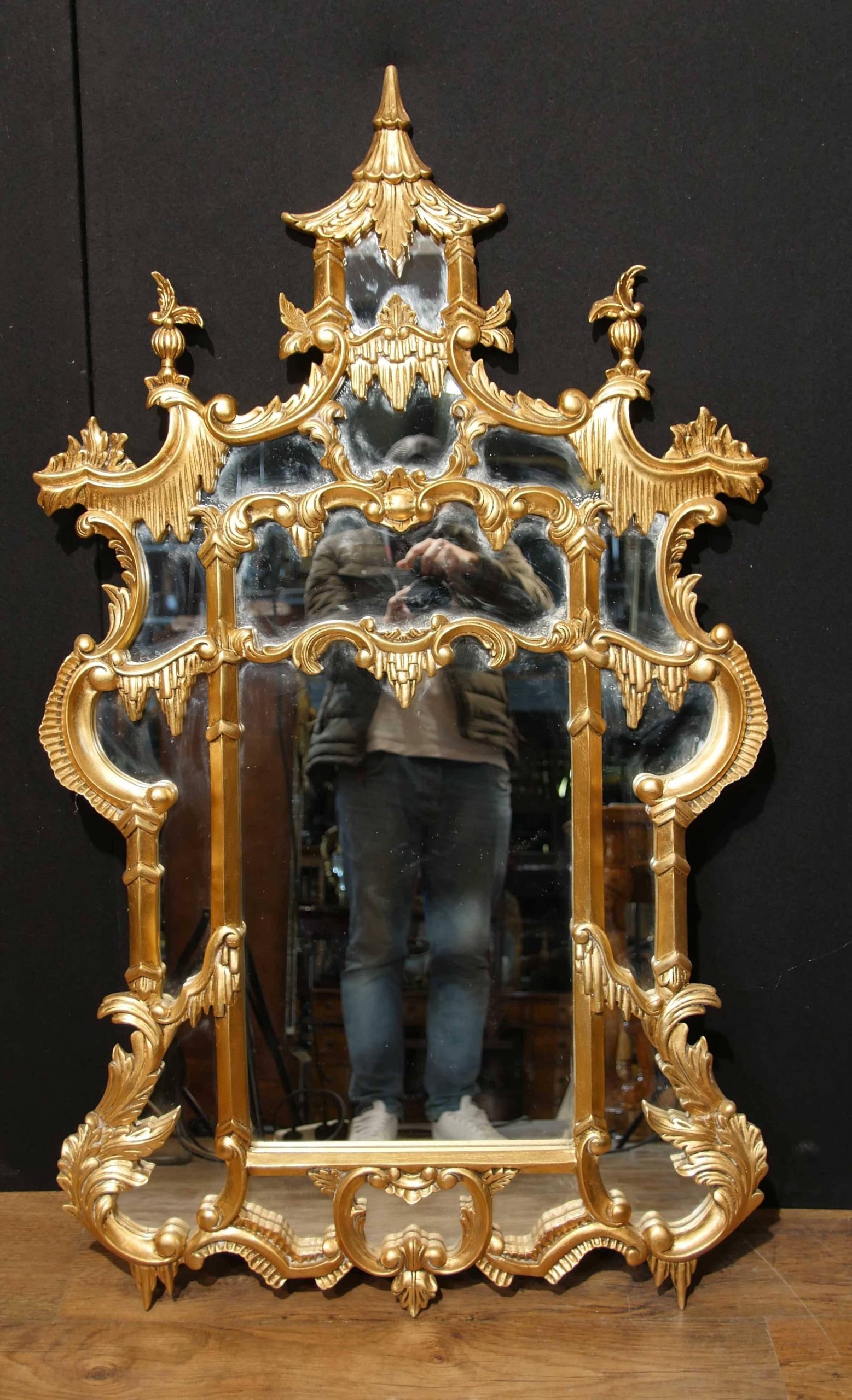 Chinese Chippendale Giltwood Mirror English Interiors For Sale At 1Stdibs intended for The Allure of the Chippendale Mirror in Red Asian Interiors
