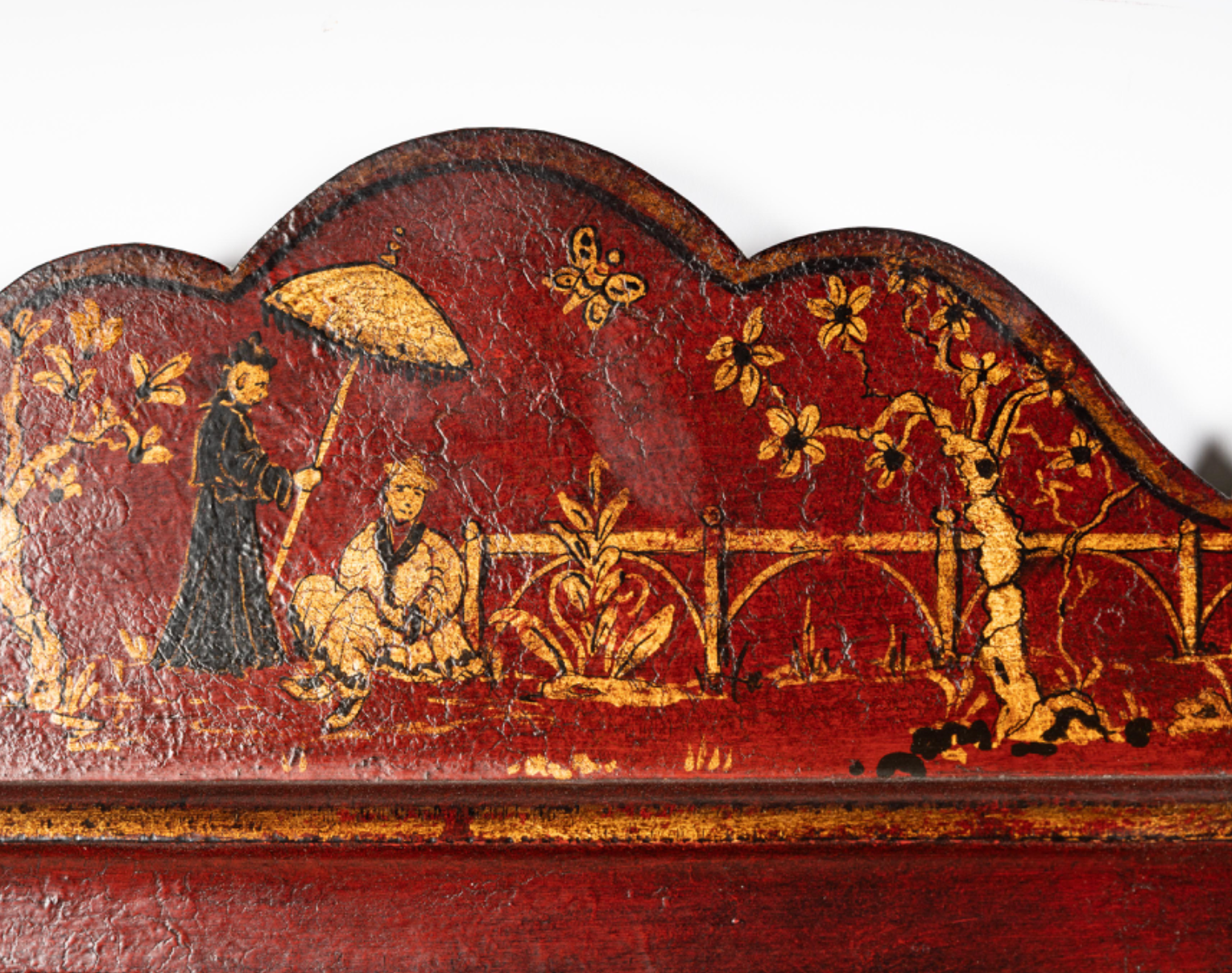 The Allure of the Chippendale Mirror in Red Asian Interiors