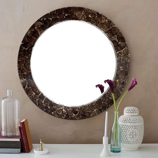 Coconut Shell Mirror with regard to The Uttermost 95210 Coconut Milk Framed Mirror Bringing Light and Style Home