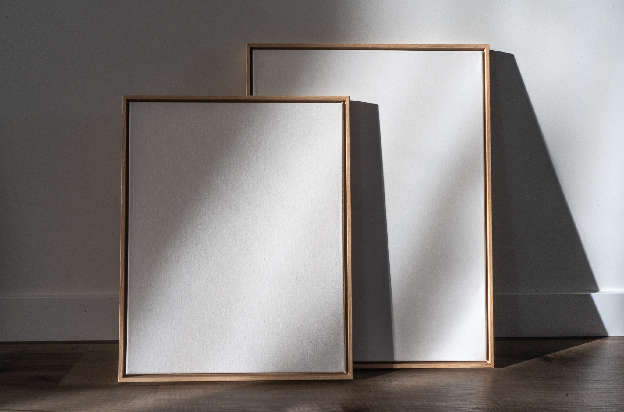 Framed Blank Canvas Blank Canvas On Floater Frame Blank Canvas With ... with regard to