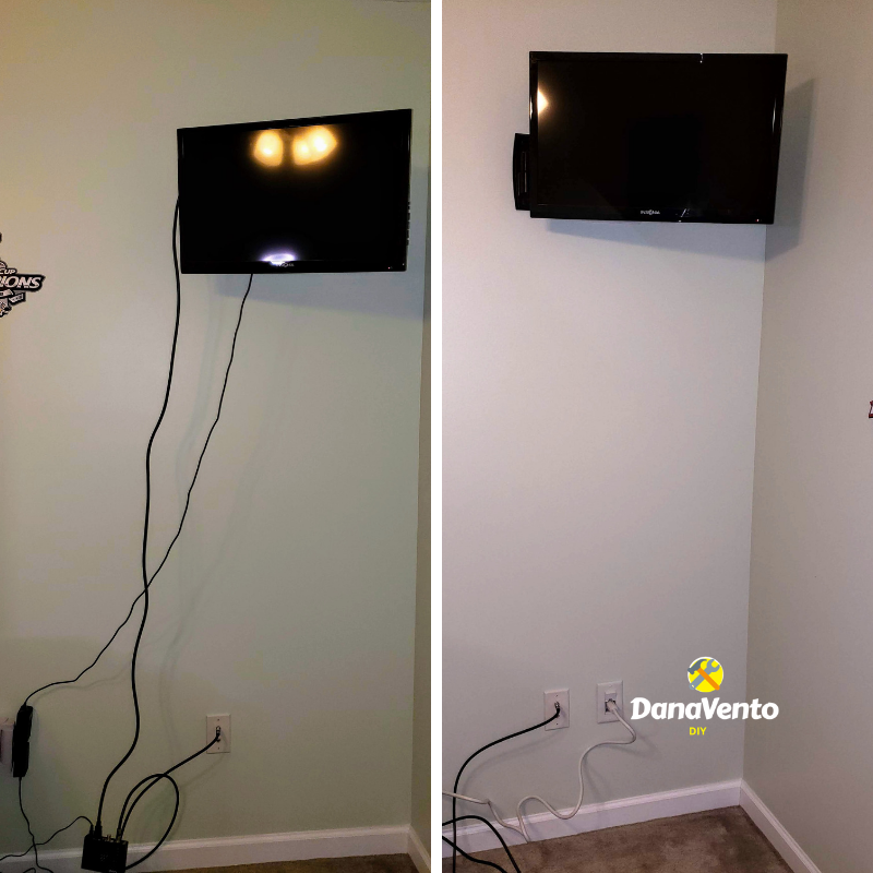 Hide Cables: 8 Diy Steps For A Sleek Wall-Mounted Tv Space | Hide Wires ... with Simple Tricks to Eliminate Visible TV Cables for a Sleek Look