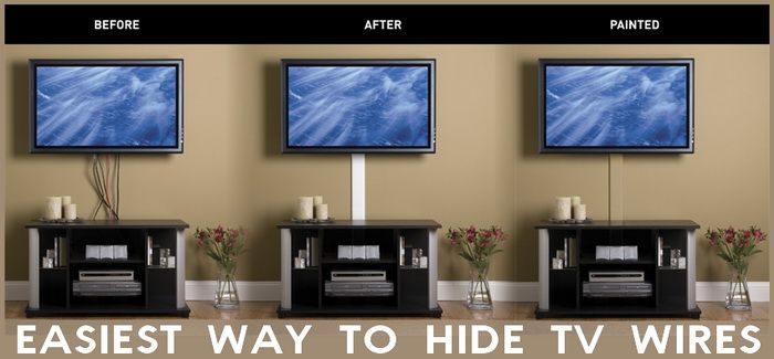 Hide Tv Wires - How To - The Easy Way | Living Room Tv Wall, Living ... pertaining to Simple Tricks to Eliminate Visible TV Cables for a Sleek Look